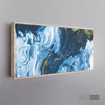 Cargar imagen en el visor de la galería, Cuadro Fluido Abstracto Azul