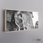 Cargar imagen en el visor de la galería, Cuadro Animales Elefante Boho Horizontal