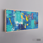 Cargar imagen en el visor de la galería, Cuadro Abstracto Amarillo Azul