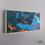 Cargar imagen en el visor de la galería, Cuadro Abstracto Rojo Azul