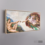 Cargar imagen en el visor de la galería, Cuadro Arte La Creación de Adam, Miguel Ángel