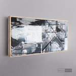 Cargar imagen en el visor de la galería, Cuadro Abstracto Blanco y Negro