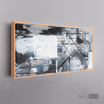 Cargar imagen en el visor de la galería, Cuadro Abstracto Blanco y Negro