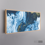 Cargar imagen en el visor de la galería, Cuadro Fluido Abstracto Azul