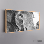 Cargar imagen en el visor de la galería, Cuadro Animales Elefante Boho Horizontal