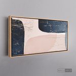 Cargar imagen en el visor de la galería, Cuadro Fragmentos Abstractos Rosa Y Azul