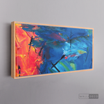 Cargar imagen en el visor de la galería, Cuadro Abstracto Contraste Azul