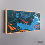 Cargar imagen en el visor de la galería, Cuadro Abstracto Rojo Azul