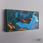 Cargar imagen en el visor de la galería, Cuadro Abstracto Rojo Azul