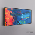 Cargar imagen en el visor de la galería, Cuadro Abstracto Contraste Azul