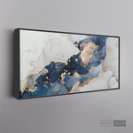 Cargar imagen en el visor de la galería, Cuadro Fluido Abstracto Dorado (B)