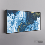 Cargar imagen en el visor de la galería, Cuadro Fluido Abstracto Azul