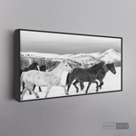 Cargar imagen en el visor de la galería, Cuadro Animales Caballos Boho Horizontal