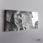 Cargar imagen en el visor de la galería, Cuadro Animales Elefante Boho Horizontal