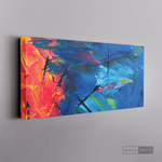 Cargar imagen en el visor de la galería, Cuadro Abstracto Contraste Azul