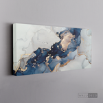 Cargar imagen en el visor de la galería, Cuadro Fluido Abstracto Dorado (B)