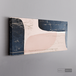 Cargar imagen en el visor de la galería, Cuadro Fragmentos Abstractos Rosa Y Azul