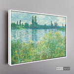 Cargar imagen en el visor de la galería, Cuadro Arte Los Bancos del Sena, Claude Monet
