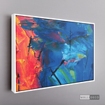 Cargar imagen en el visor de la galería, Cuadro Abstracto Contraste Azul