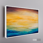 Cargar imagen en el visor de la galería, Cuadro Abstracto Atardecer en el mar