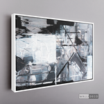 Cargar imagen en el visor de la galería, Cuadro Abstracto Blanco y Negro