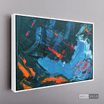 Cargar imagen en el visor de la galería, Cuadro Abstracto Rojo Azul