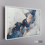 Cargar imagen en el visor de la galería, Cuadro Fluido Abstracto Dorado (B)