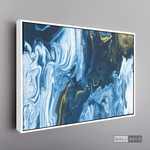 Cargar imagen en el visor de la galería, Cuadro Fluido Abstracto Azul