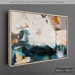 Cargar imagen en el visor de la galería, Arte Pintado a Mano Esmeralda Horizontal