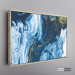 Cargar imagen en el visor de la galería, Cuadro Fluido Abstracto Azul