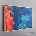 Cargar imagen en el visor de la galería, Cuadro Abstracto Contraste Azul