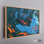 Cargar imagen en el visor de la galería, Cuadro Abstracto Rojo Azul