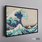 Cargar imagen en el visor de la galería, Cuadro Arte La Gran Ola de Kanagawa Horizontal