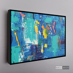 Cargar imagen en el visor de la galería, Cuadro Abstracto Amarillo Azul