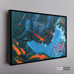 Cargar imagen en el visor de la galería, Cuadro Abstracto Rojo Azul