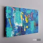 Cargar imagen en el visor de la galería, Cuadro Abstracto Amarillo Azul