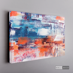 Cargar imagen en el visor de la galería, Cuadro Abstracto Naranja, Blanco y Azul