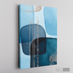 Cargar imagen en el visor de la galería, Cuadro Fragmentos Abstractos Azul