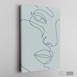 Cargar imagen en el visor de la galería, Cuadro Face Lines Azul Dos