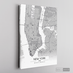 Cargar imagen en el visor de la galería, Cuadro New York Map Blanco