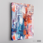 Cargar imagen en el visor de la galería, Cuadro Abstracto Naranja, Blanco y Azul