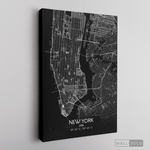 Cargar imagen en el visor de la galería, Cuadro New York Map Negro