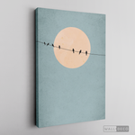 Cargar imagen en el visor de la galería, Cuadro Minimalista Pájaros en Azul