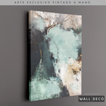 Cargar imagen en el visor de la galería, Arte Pintado a Mano Luz Verde Vertical