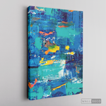 Cargar imagen en el visor de la galería, Cuadro Abstracto Amarillo Azul