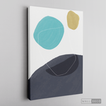 Cargar imagen en el visor de la galería, Cuadro Abstracto Nórdico Azul Tres