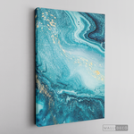 Cargar imagen en el visor de la galería, Cuadro Fluido Abstracto Turquesa