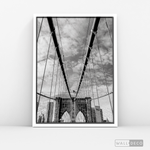 Cargar imagen en el visor de la galería, Cuadro New York Brooklyn Bridge Horizontal