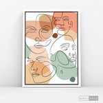 Cargar imagen en el visor de la galería, Cuadro Face Line Mujeres