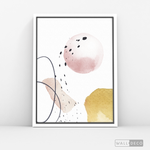 Cargar imagen en el visor de la galería, Cuadro Abstracto Nórdico Pastel Dos